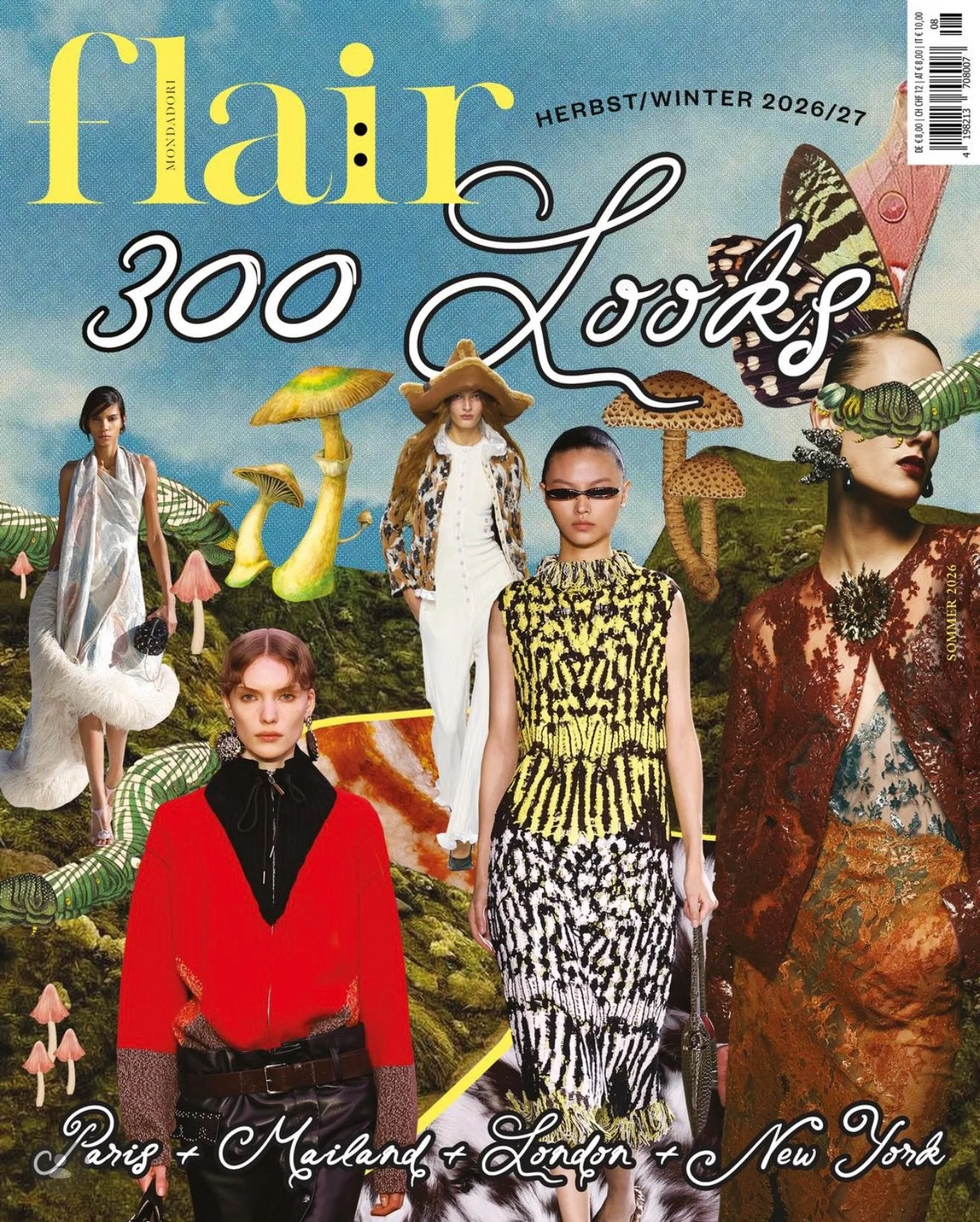 @mafaldakahane does it again🔥Triadic co-founder and creative director designed the cover artwork for the new Herbst/Winter 2026/27 issue of @flairmagazin ✨ 300 looks from Paris, Milan, London and New York. Out now!