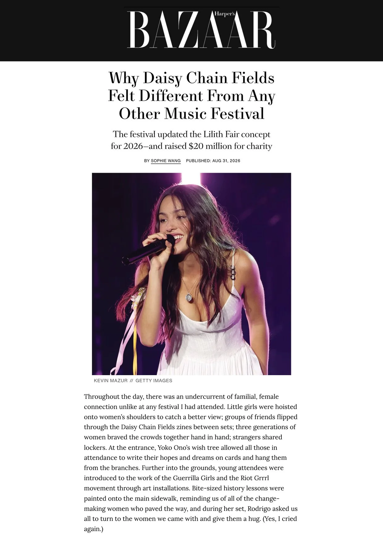 HARPERS BAZAAR | AUGUST 2026