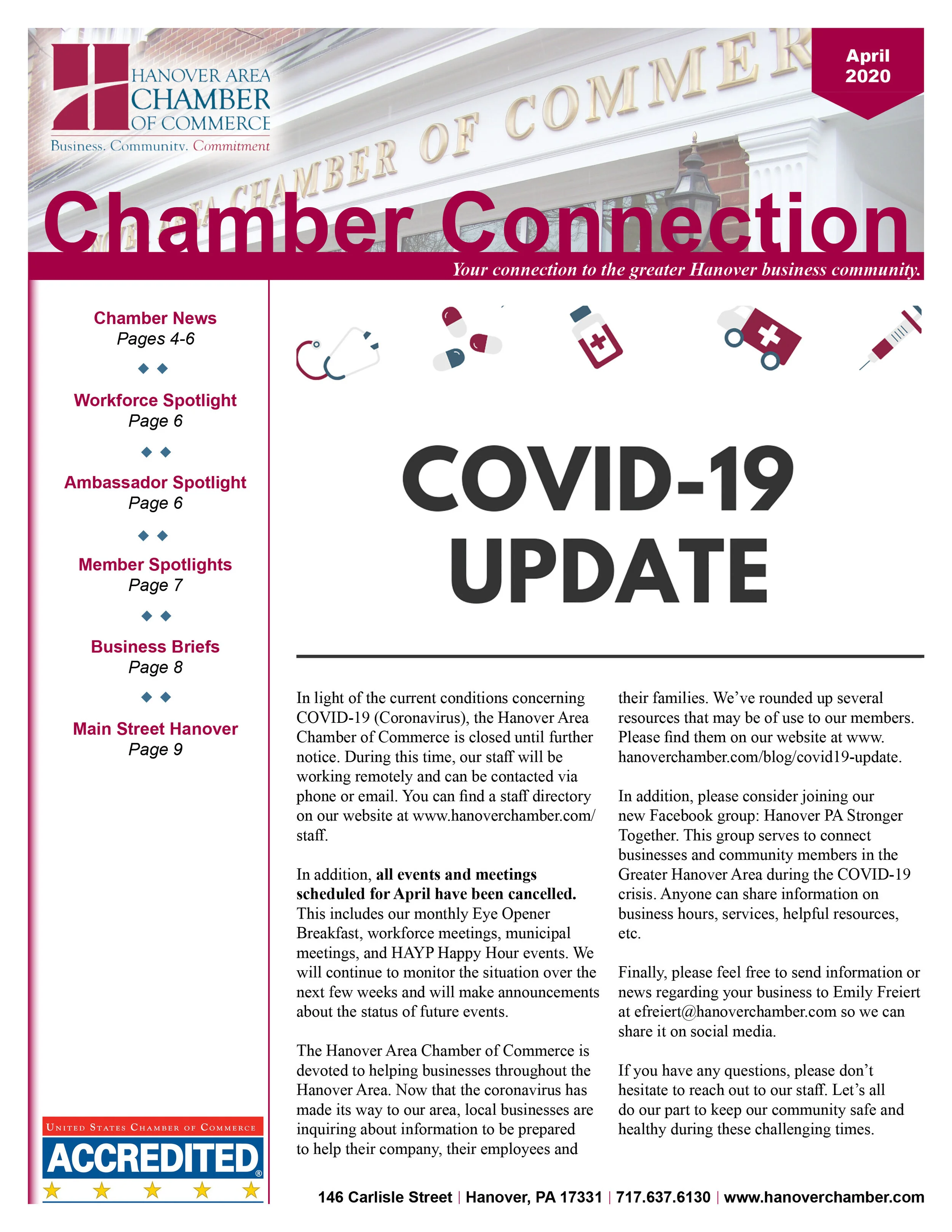 April 2020 Chamber Connection Newsletter