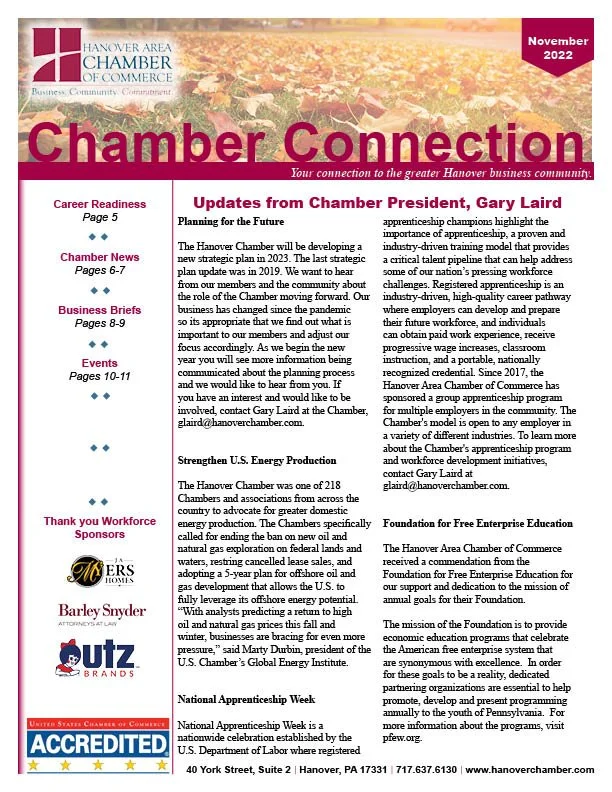 November 2022 Chamber Connection Newsletter