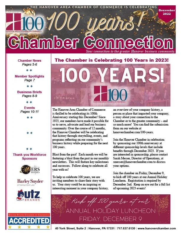 December 2022 Chamber Connection Newsletter 