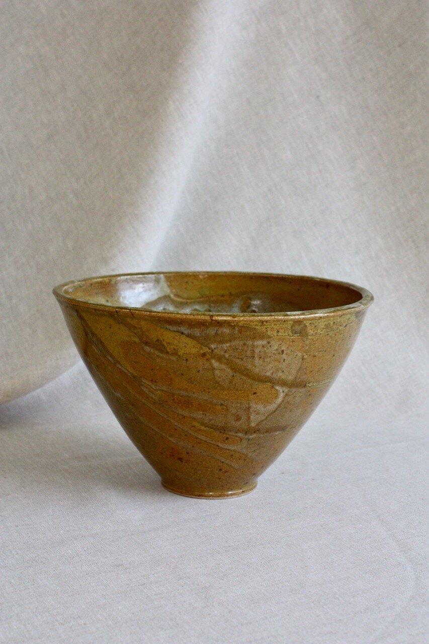 Studio Pottery Conical Bowl