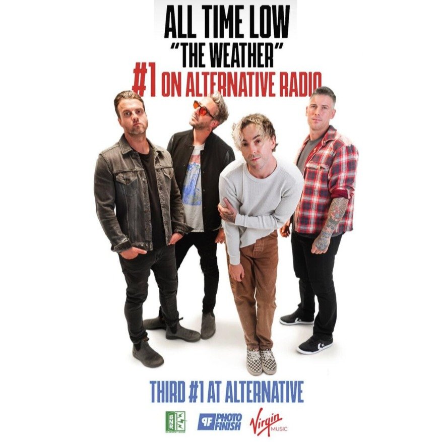 @alltimelow is bringing the perfect storm!
&ldquo;Weather&rdquo; just hit #1 on Alternative Rock! ⛈️

A huge congratulations to the band on this epic moment.👏

🎧 Stream &ldquo;Weather&rdquo; now on all your favorite platforms!

#AllTimeLow #Weather