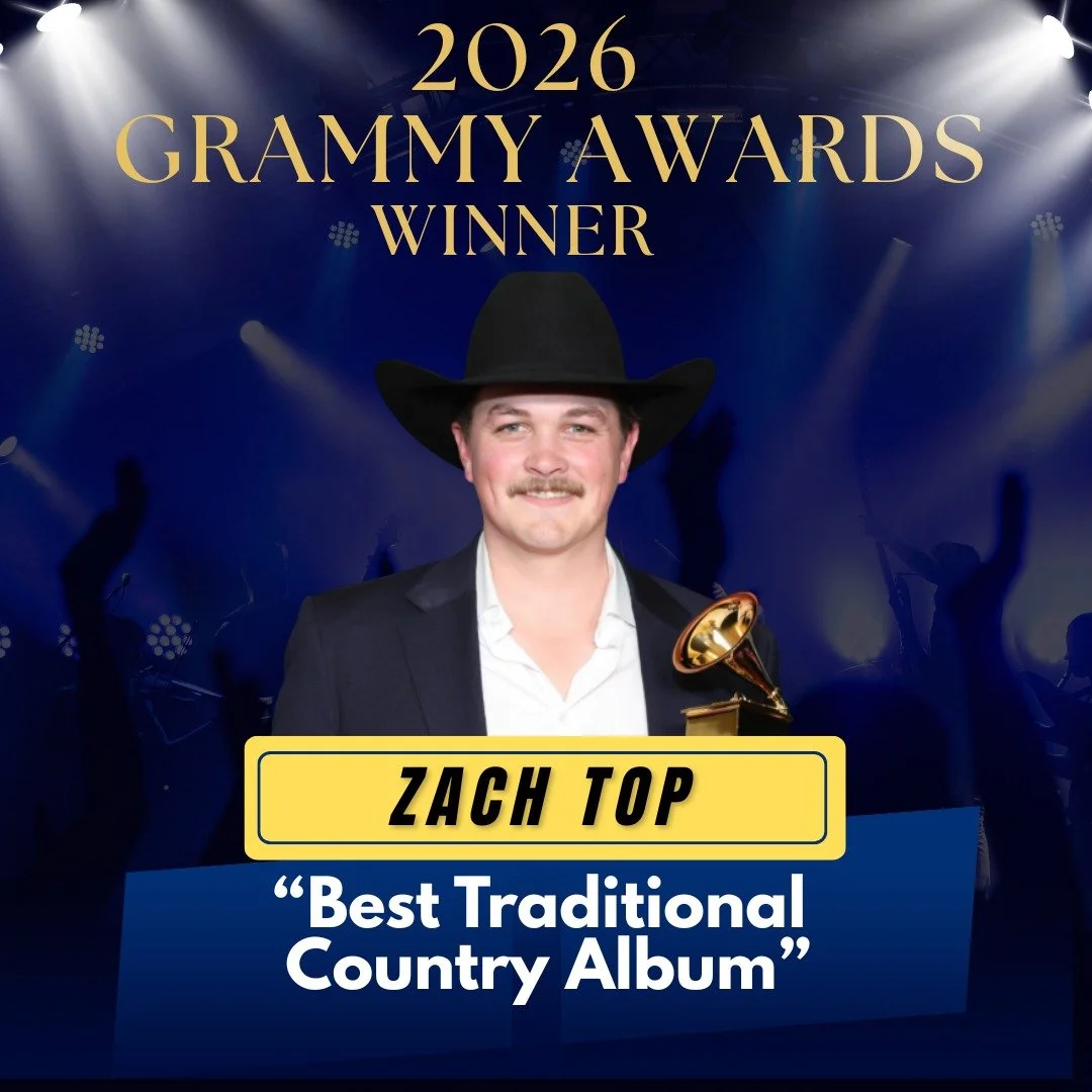 Huge congratulations to Zach Top on winning Best Traditional Country Album at the 2026 GRAMMYs 👏🤠

And cheers to Robert Randolph on his Best Contemporary Blues Album Grammy win, pure brilliance on the world&rsquo;s biggest stage 🎸🔥

Big love to t