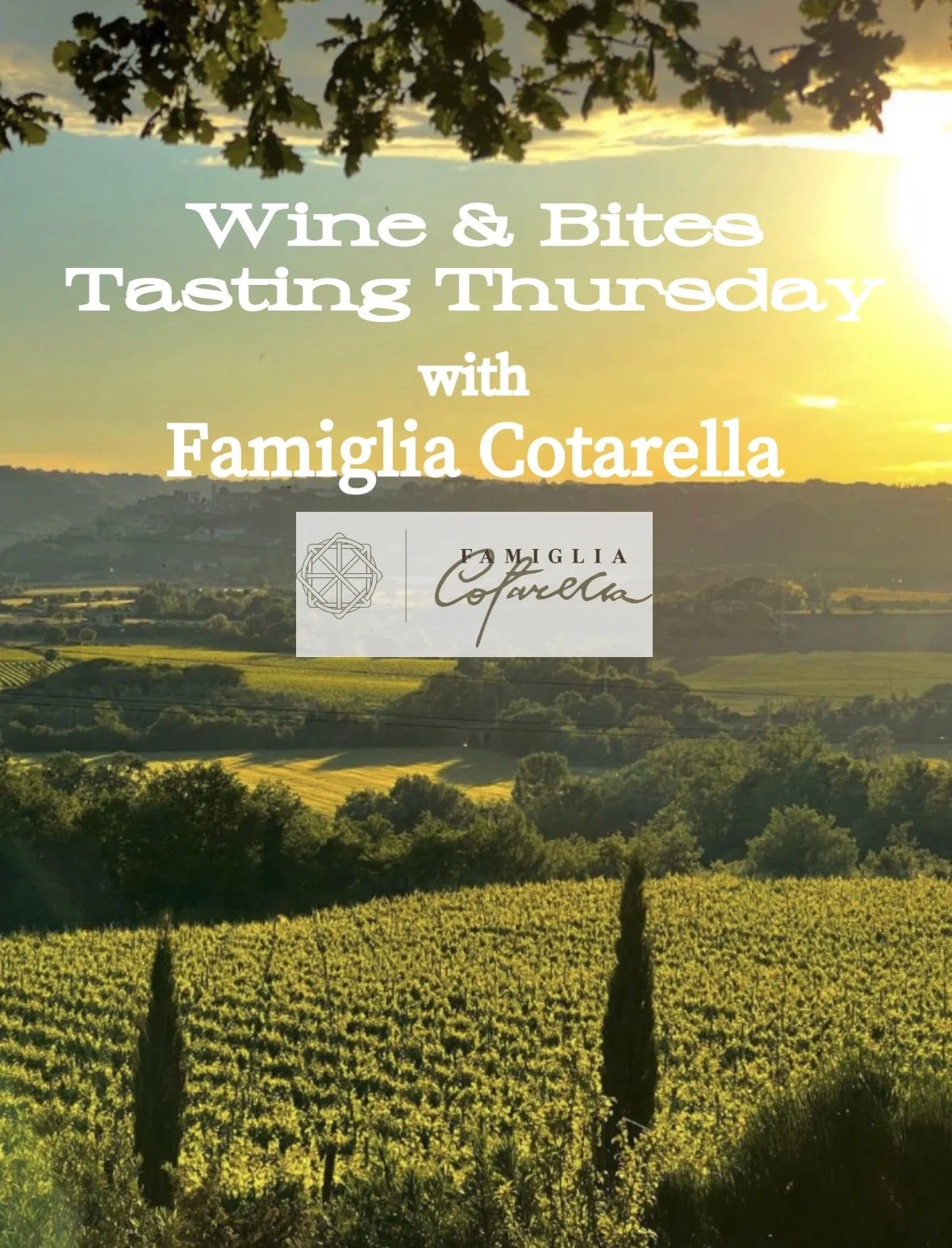 Italian Wine &amp; Bites Tasting Thursday