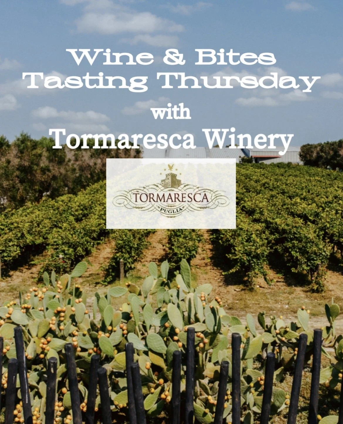 Antinori Family Winery Wine &amp; Bites Tasting Thursday