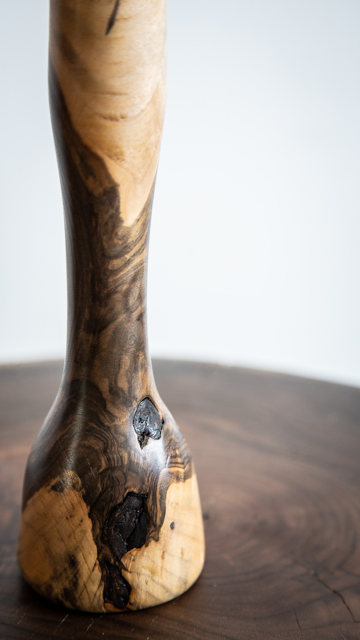 Young Walnut Vase Closeup