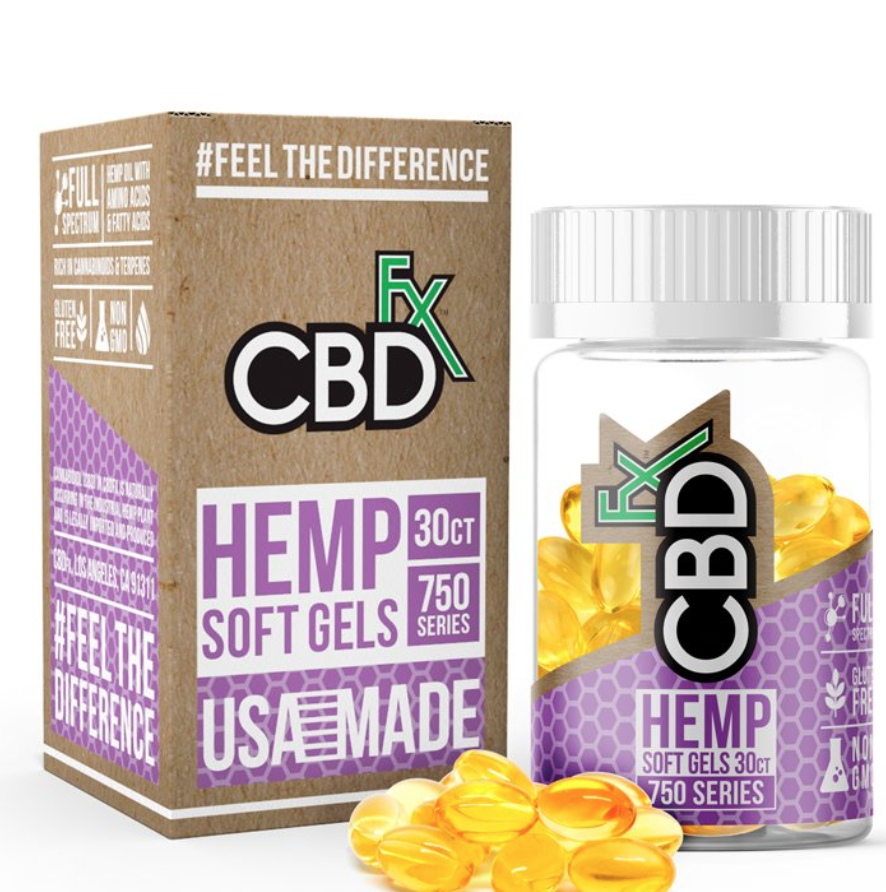 CBDfx Soft Gels; 30ct; 750mg. $60