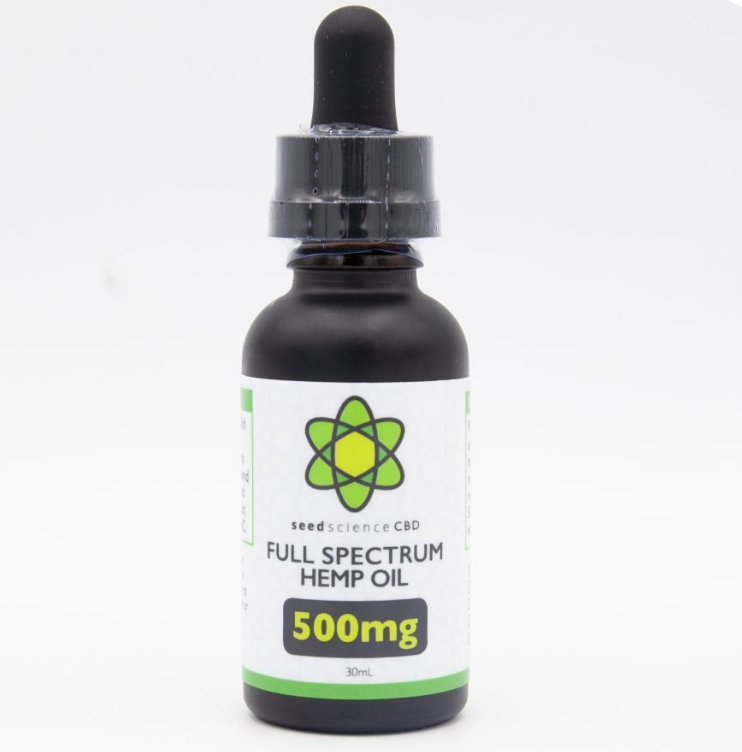 Seed Science CBD oil. 500mg. $45