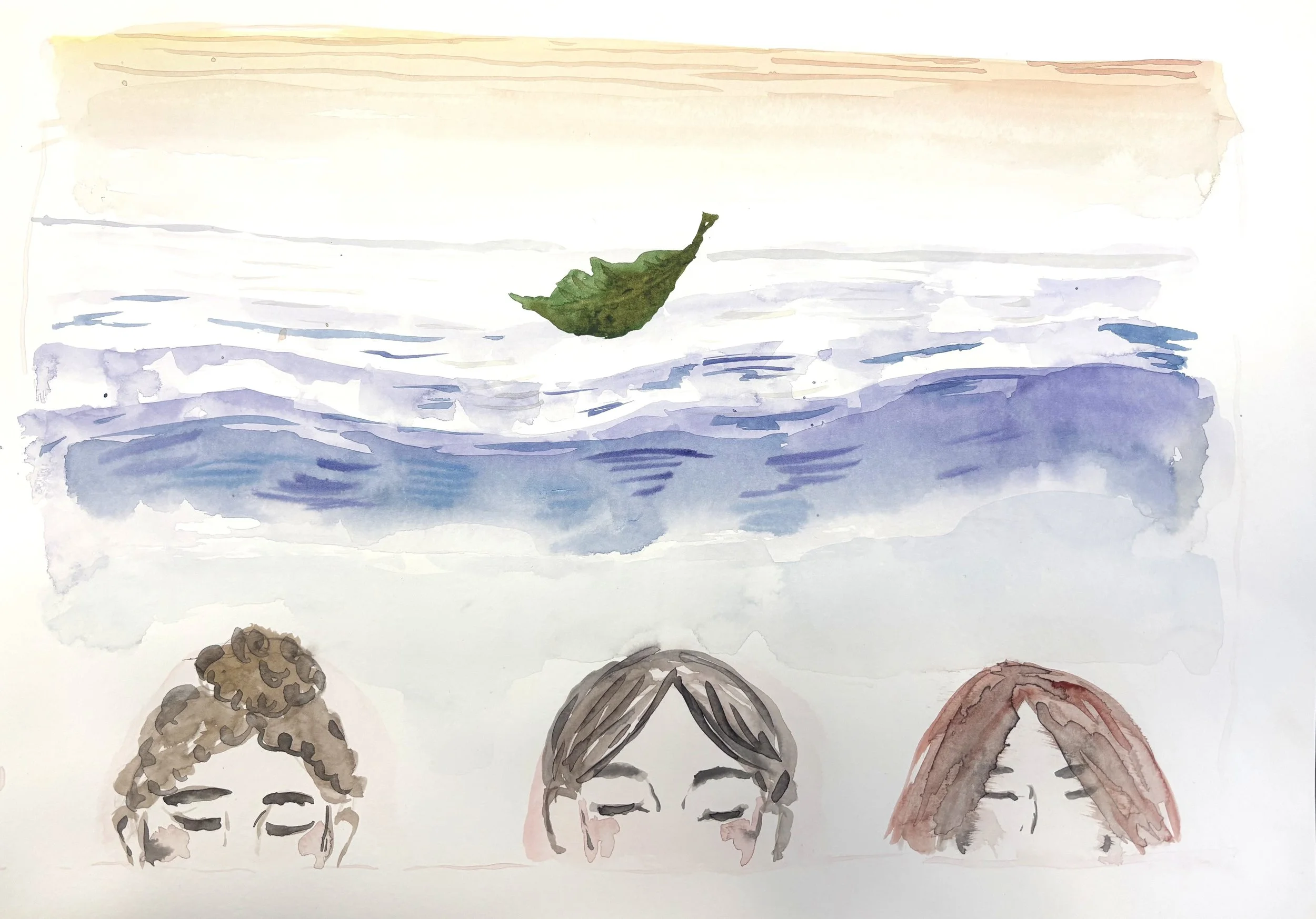 Sunflower Centre - Leaf on River Meditation.jpeg