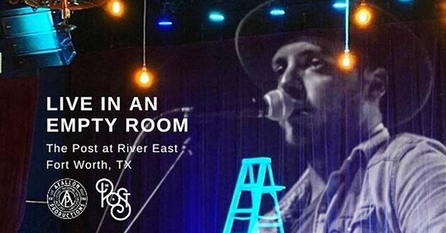 ⁣Join me tomorrow night for The Post&rsquo;s Live From and Empty Room series. 8 pm.⠀
⠀
Broadcasted locations: ⠀
⠀
Http://www.youtube.com/c/theliveoakfortworth⠀
Http://www.facebook.com/thepostfw⠀
⠀
Http://www.facebook.com/Affalonproductions ⠀
Http://w