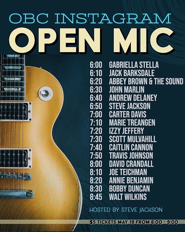 Check out this awesome virtual open mic happening tomorrow night!  Opening Bell Coffee has provided a stage for musicians of all levels over the years, and they are an important piece of the D/FW music scene. 
Ticket link in bio! 
Come hang tomorrow 