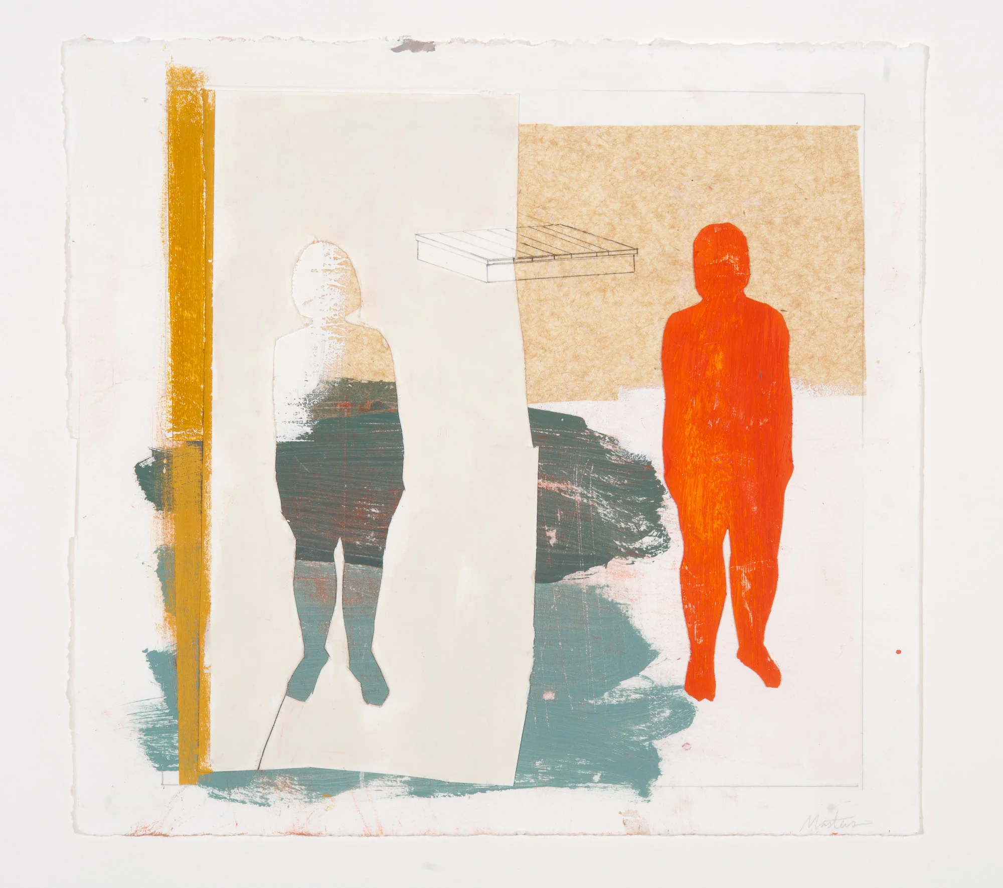  Sisters- 16"x16"-mixed media on paper-2017 