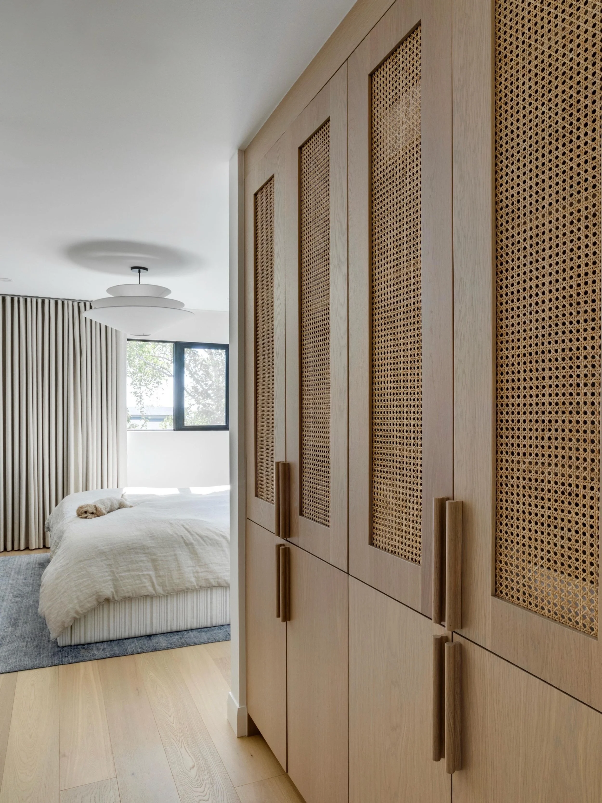 Even a linen closet can be a moment. 

This storage was added into our #SFCoachHillReno project to make use of a strangely large bedroom entryway. Because it&rsquo;s such a central feature, we didn&rsquo;t want a typical drywall closet &mdash; instea