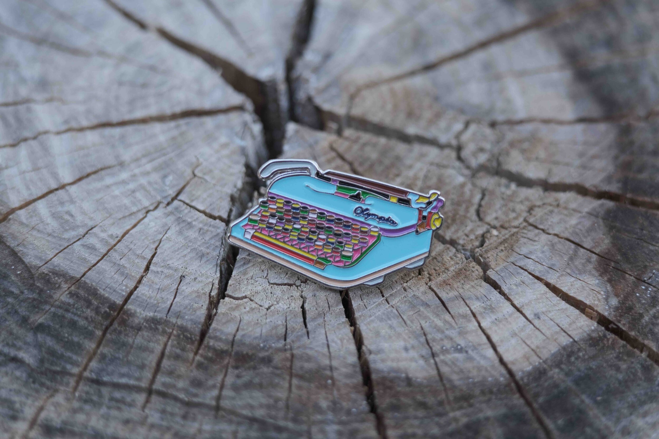 Candy Typewriter Lapel Pin