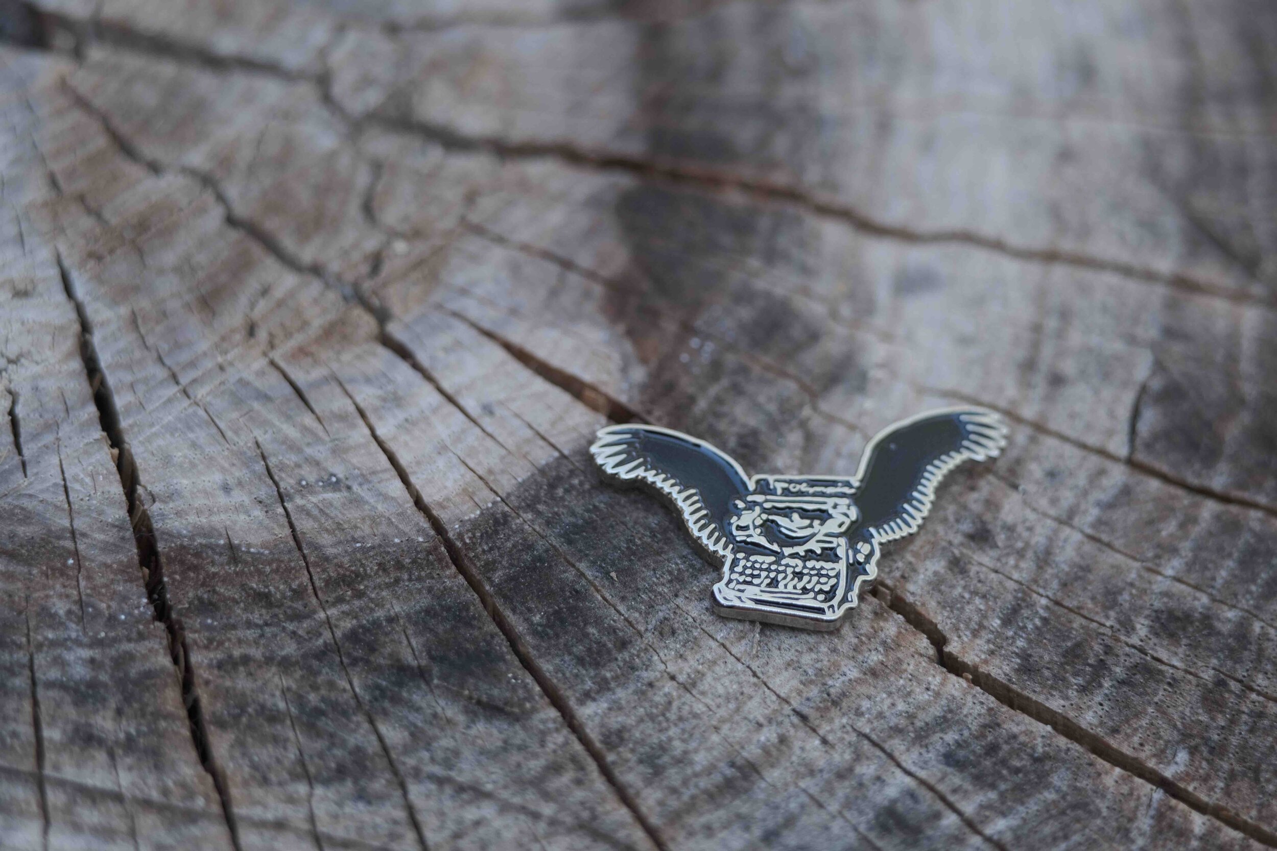 Flying Typewriter Pin