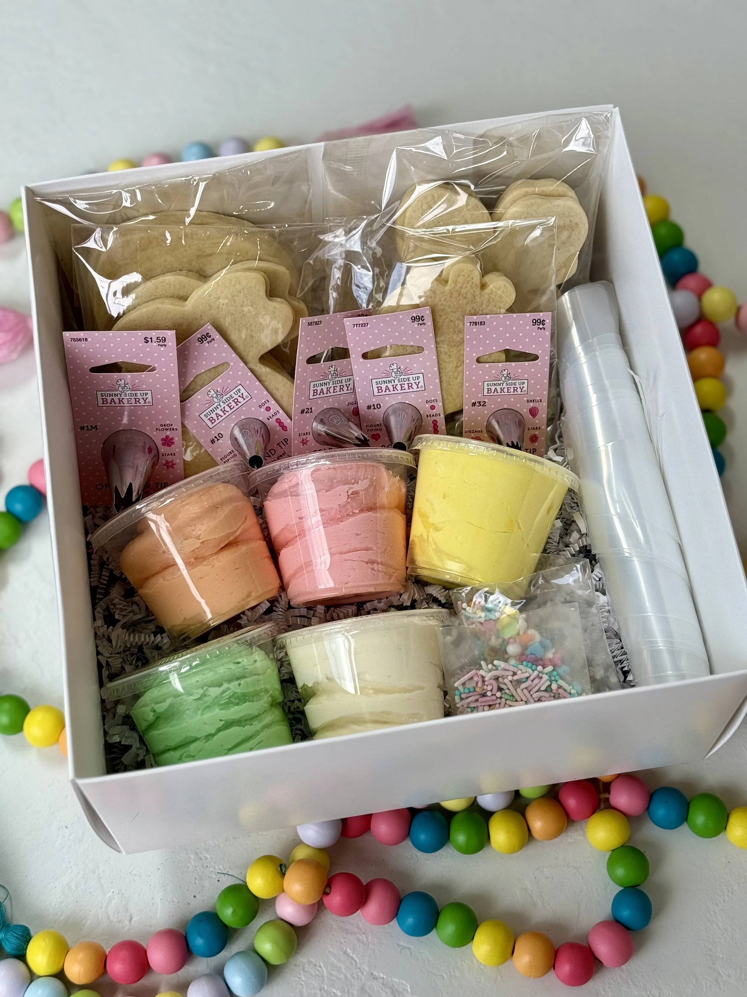 Almond Buttercream DIY Cookie Decorating