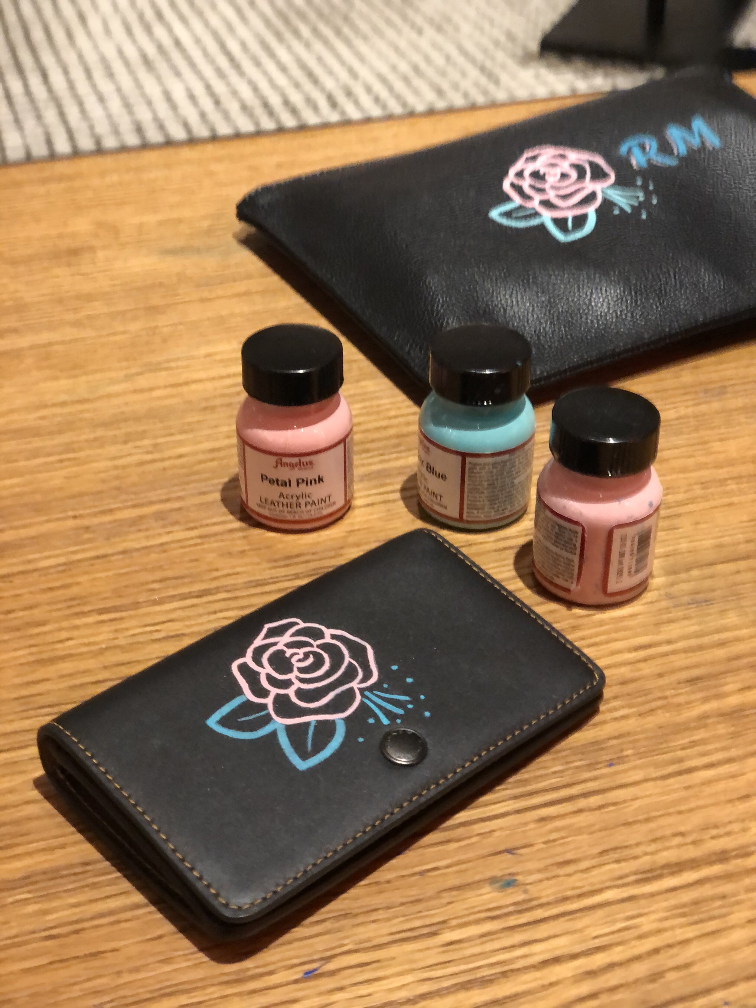 Live Painting On Leather for COACH! — The Inking Rose Designs