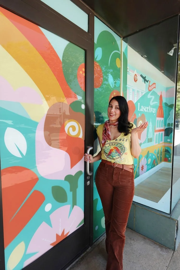 Storefront Mural for LaserAway Pasadena