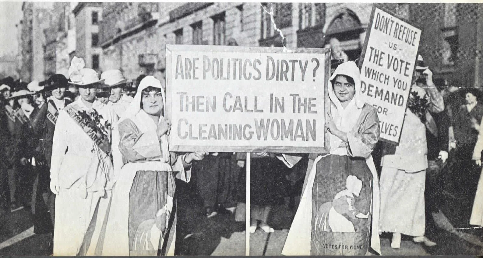 1915 women’s suffrage rally in New York.