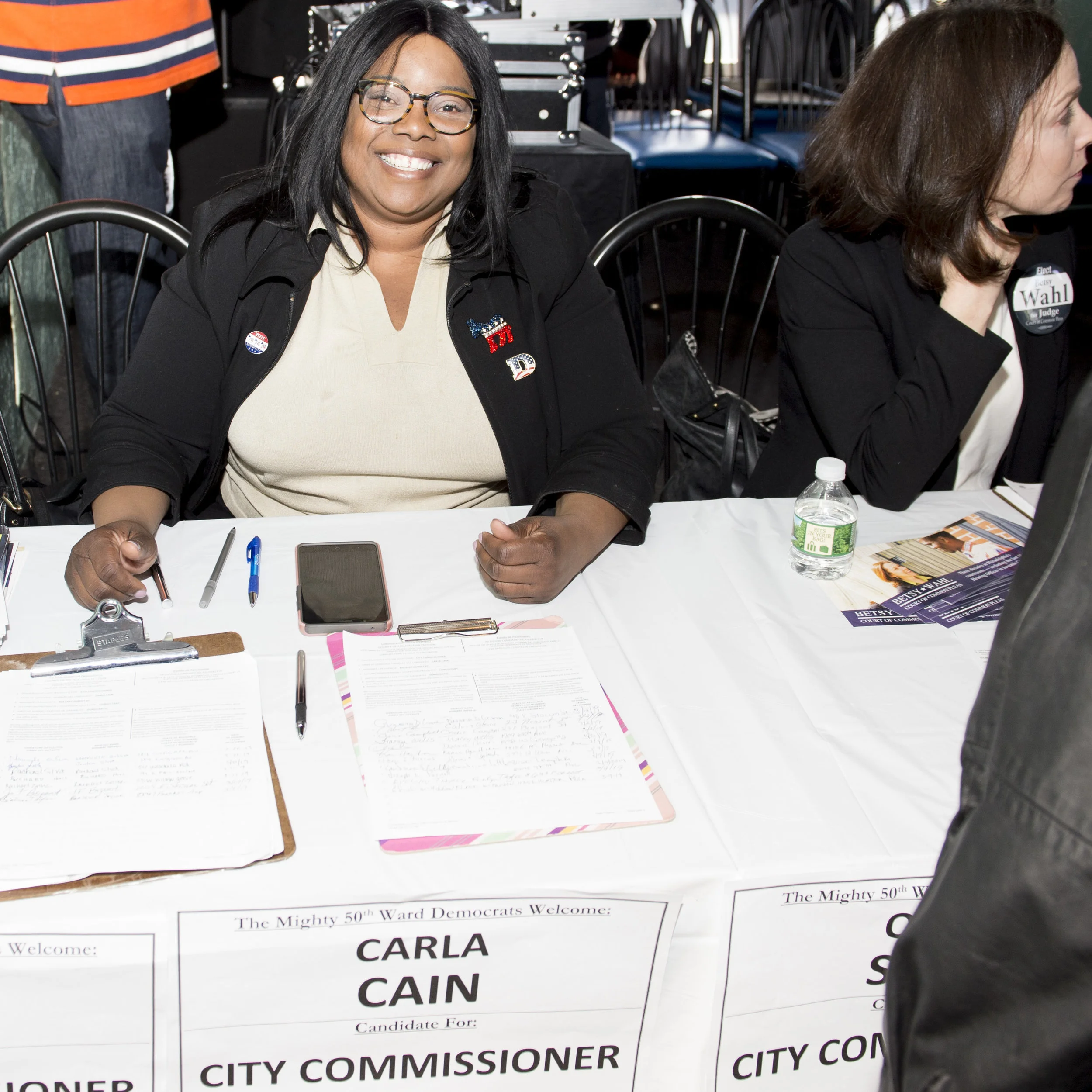 Carla Cain at 50th Ward Petition Party March 9