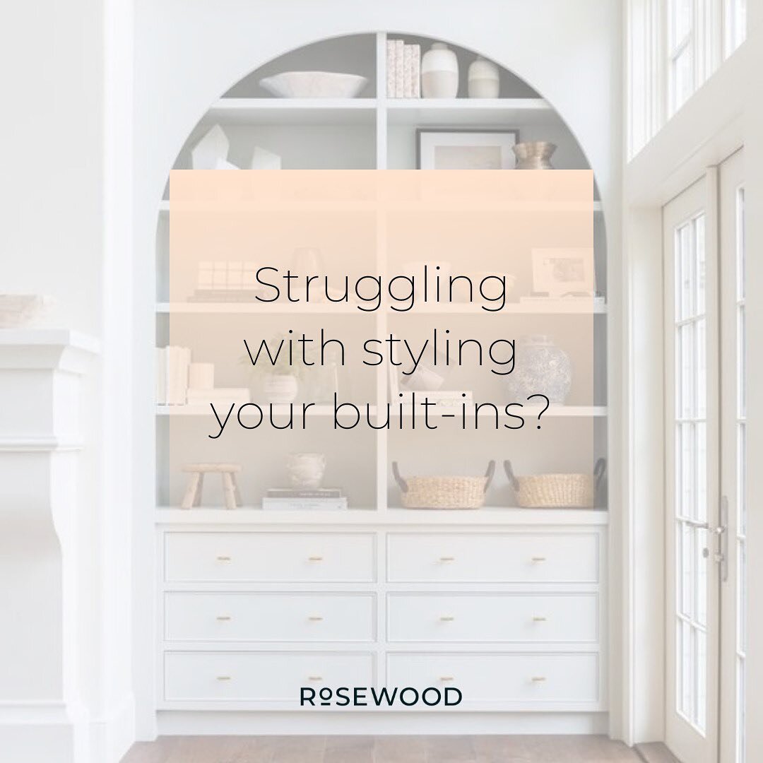 We love creating custom built-ins for clients, and a common question our designer, Amanda receives is - how do you suggest I style it? So..here&rsquo;s a few of our top tips:

1. Start with the larger decor items

This will allow you to set the found