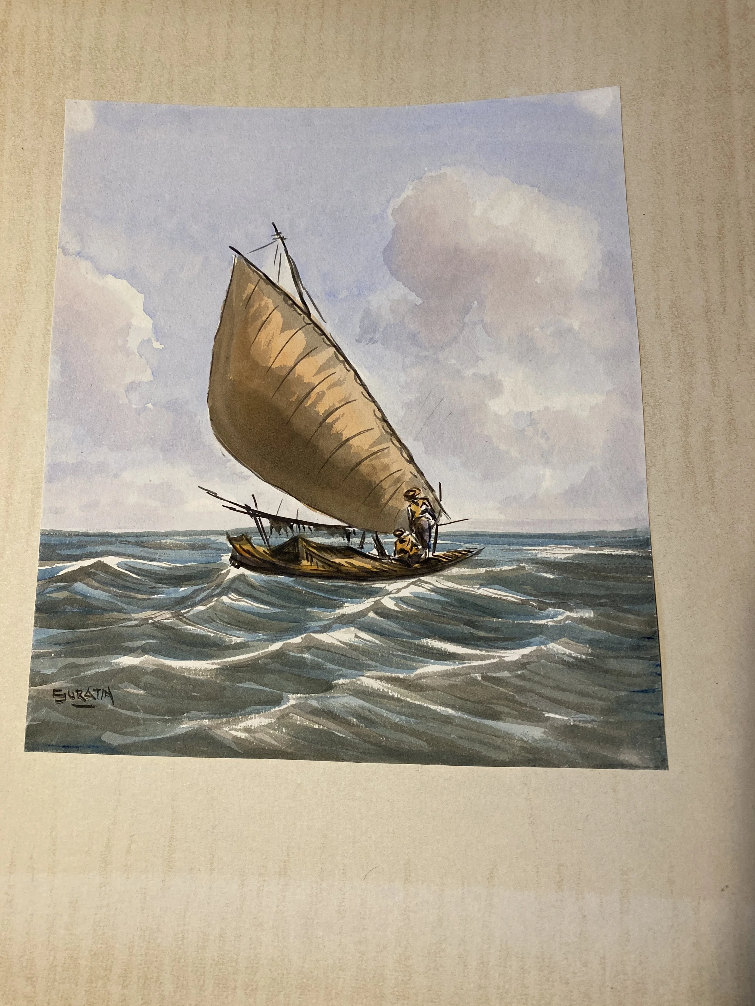Dedy Suratin watercolors set of 5 for $250