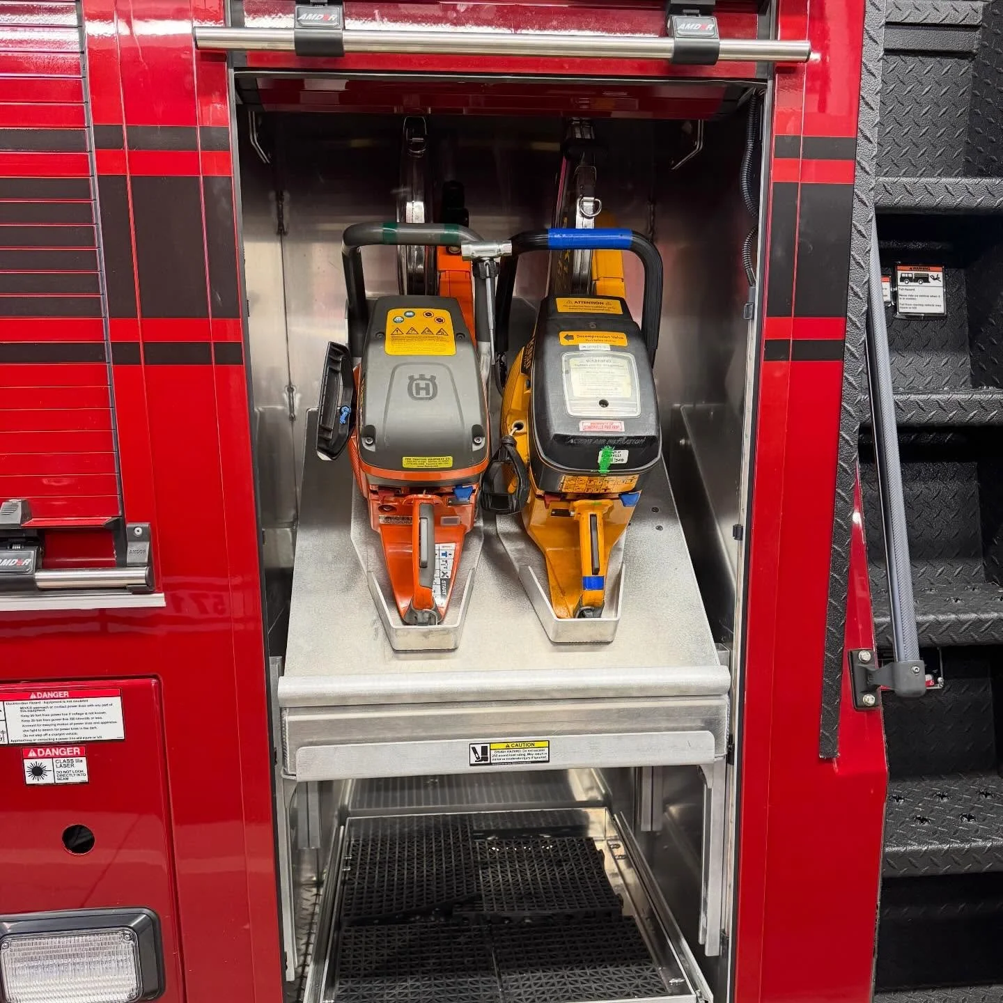 Sometimes a stock unit can leave a bit to be desired compartment space wise, we worked with @somervillefd57 to make the best of what they had to work with. 🤘🏻