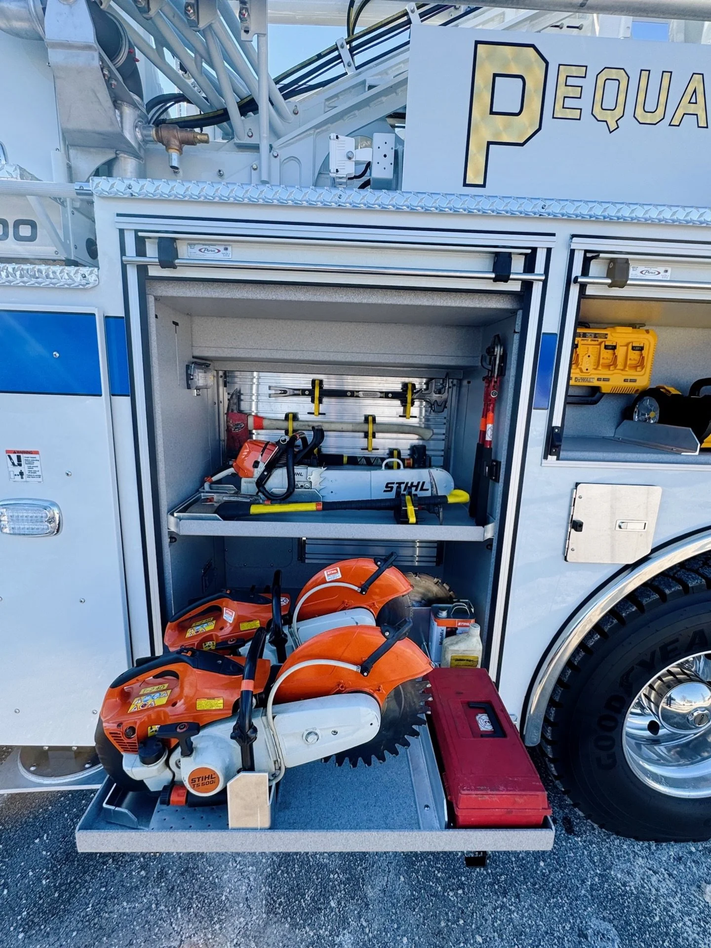 A closer look at the details that make Tower 2 stand out 🔥

From precision-mounted equipment to clean compartment organization &mdash; every inch is built for performance and reliability on the fireground.