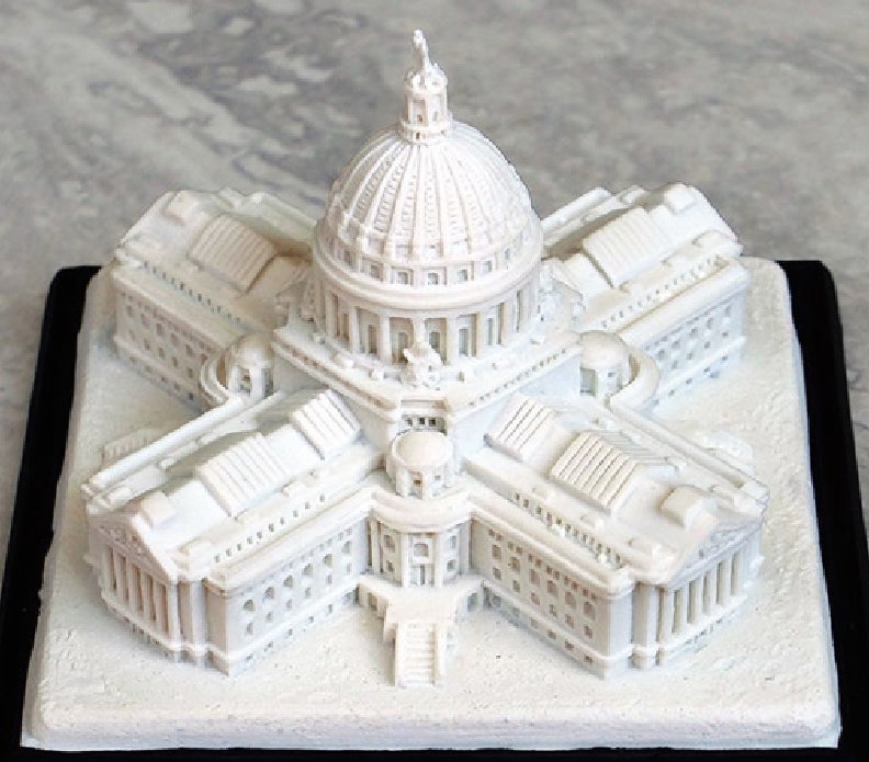 Miniature model of Wisconsin State Capitol