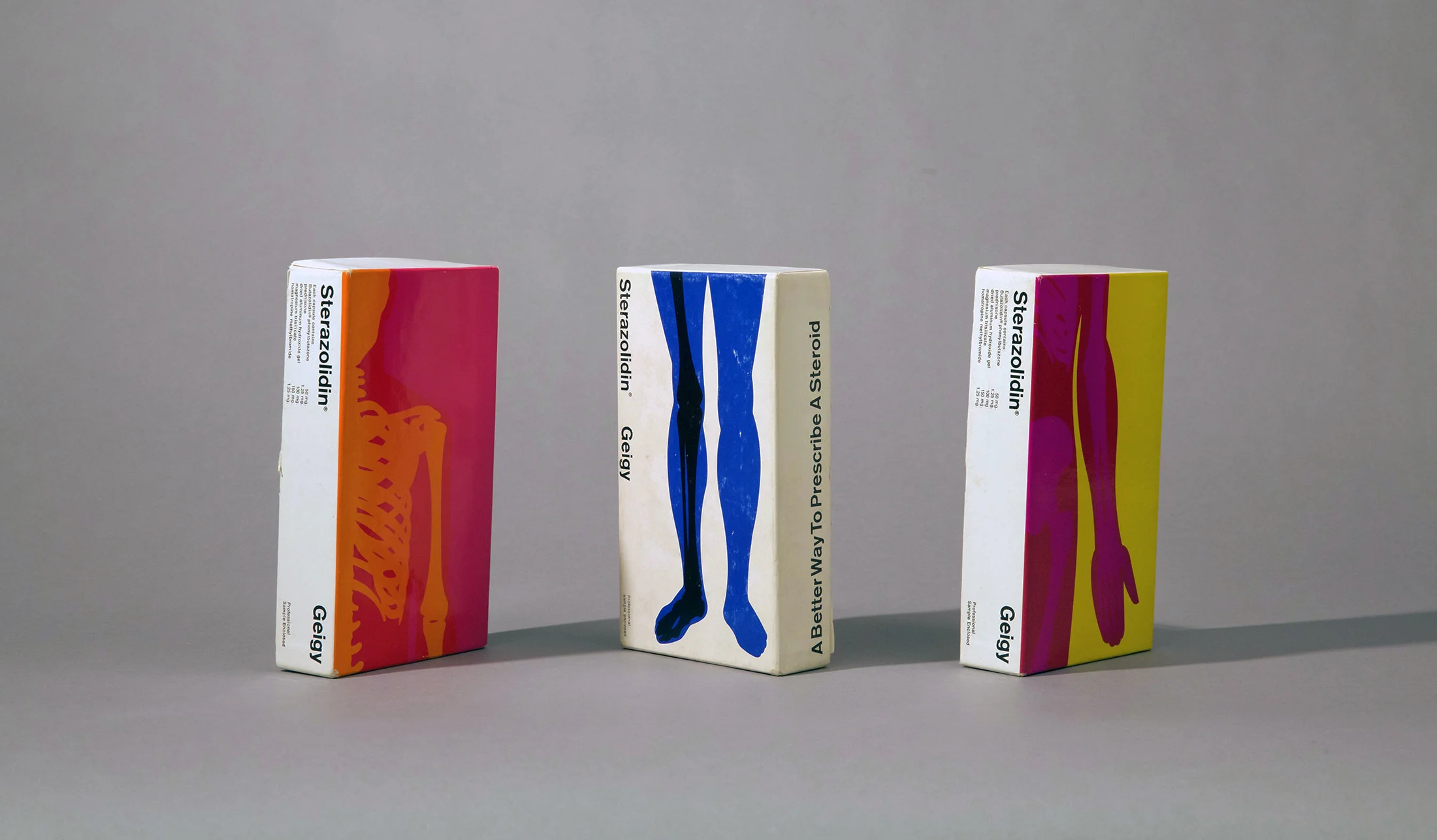 Packaging for Sterazolidin by Fred Troller, 1966