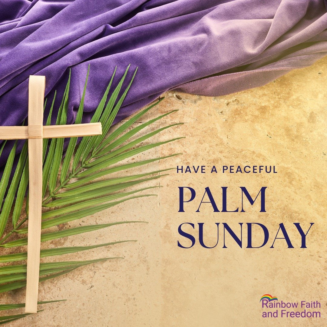 Today marks the beginning of Holy Week for many in the Christian tradition ... a time that remembers a moment of hope, courage, and the power of peaceful witness.

Palm Sunday tells the story of people lining the streets, waving branches and welcomin