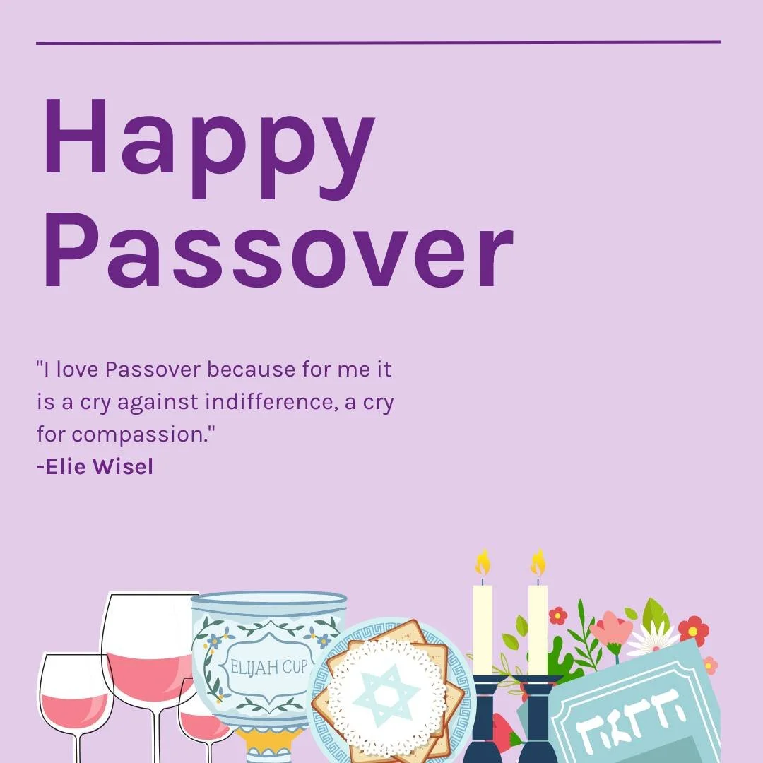 As the sun sets this evening, we wish all those who are celebrating a Happy Passover filled with peace, love, understanding, laughter, and joy. 

Chag Pesach Sameach! 🍷🌿