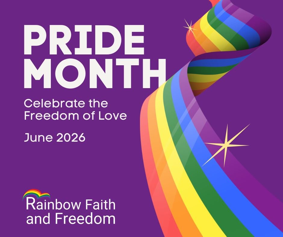 🌈 Happy Pride Month from Rainbow Faith and Freedom!

June 1 marks not only the beginning of Pride, but a powerful reminder of the courage, resilience, and advocacy that have shaped this global movement. Pride has its roots in protest ... born from c