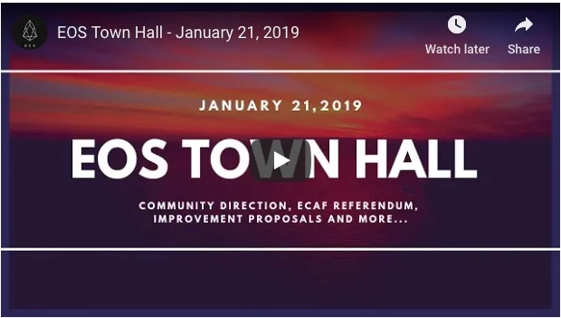 EOS Town Hall - January 21, 2019