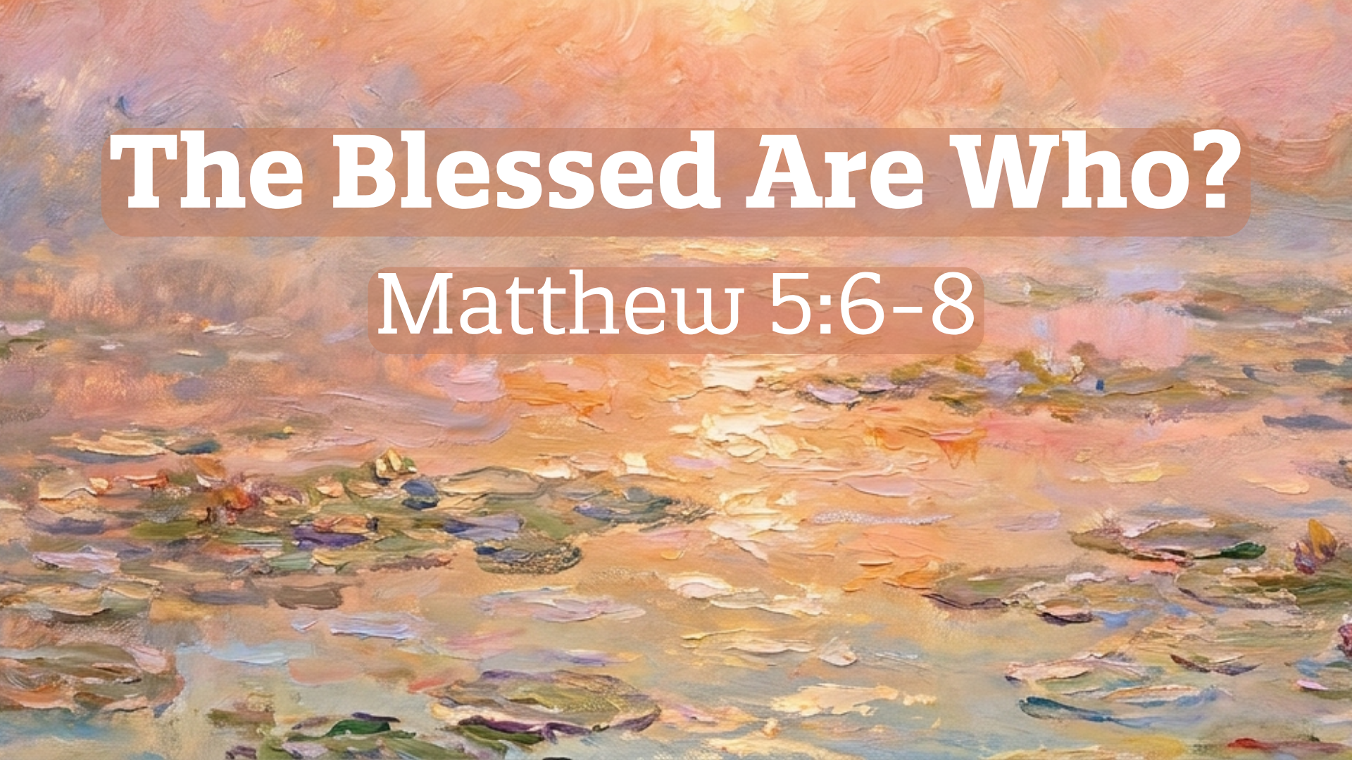 The Blessed Are Who?
