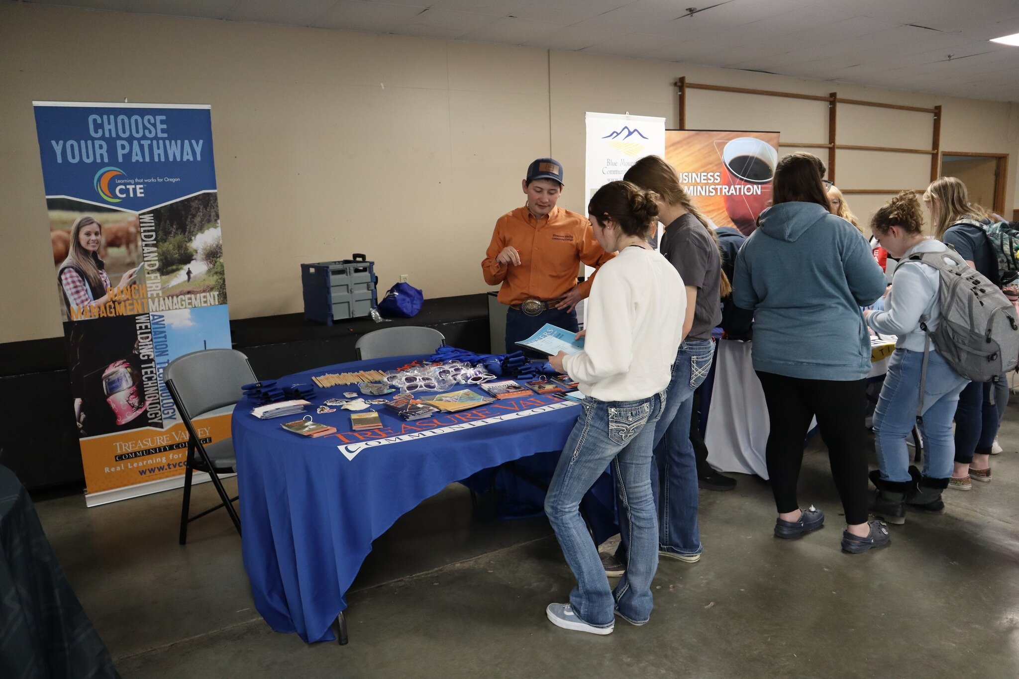 There was a strong turnout for the 2023 Wallowa County Career Fair on Wednesday, April 26th. We partnered with Wallowa County ESD, Building Healthy Families, and Wallowa County Economic Development to bring over 25 organizations to Cloverleaf Hall so