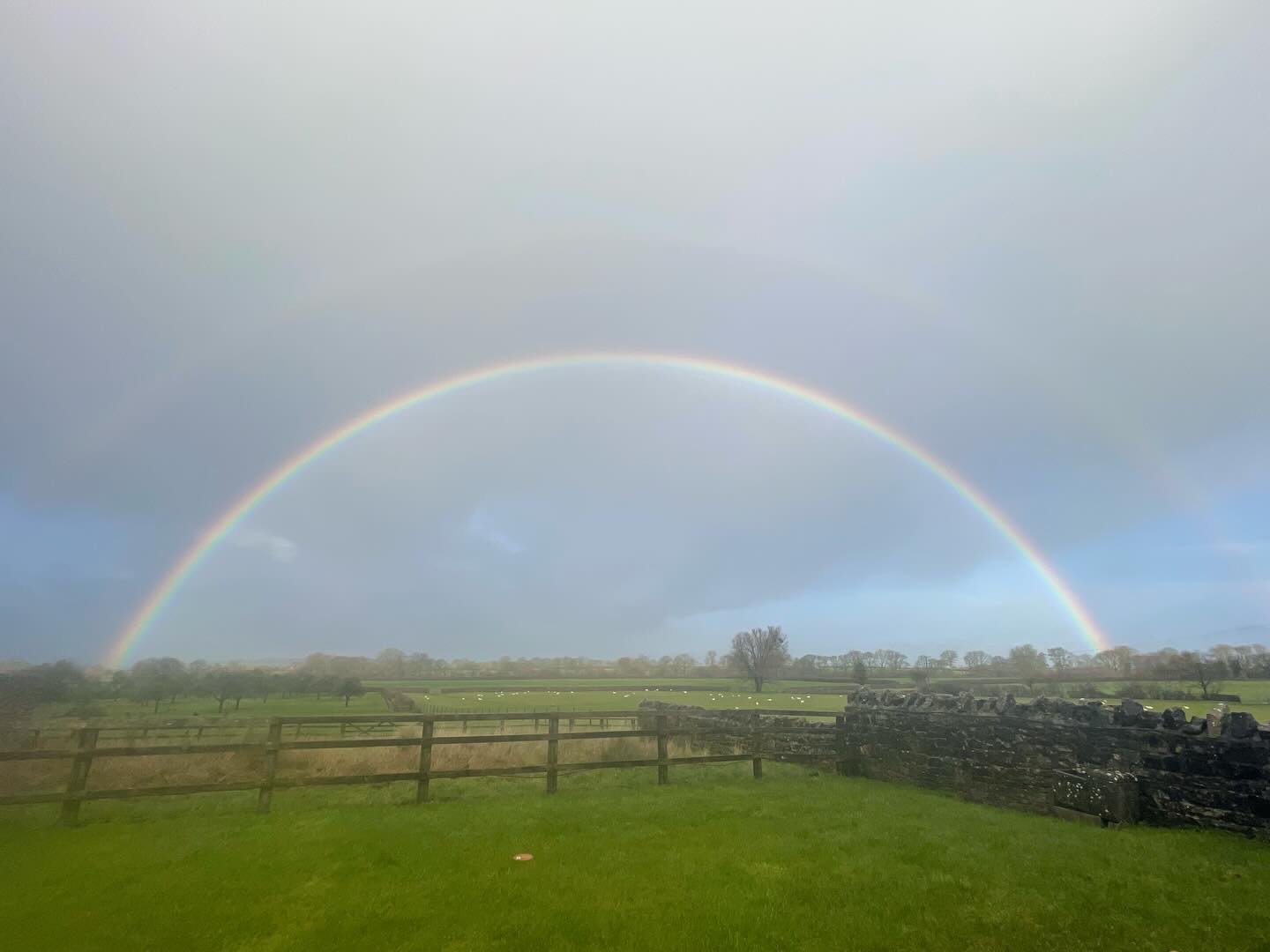 What a whopper! A double one too! Such a magical sight as I stepped outside into my garden this morning 🌈💖🤗 literally took my breath away. #lovearainbow🌈 #somewhereovertherainbow #stunningsight #magicmoment #gigantic