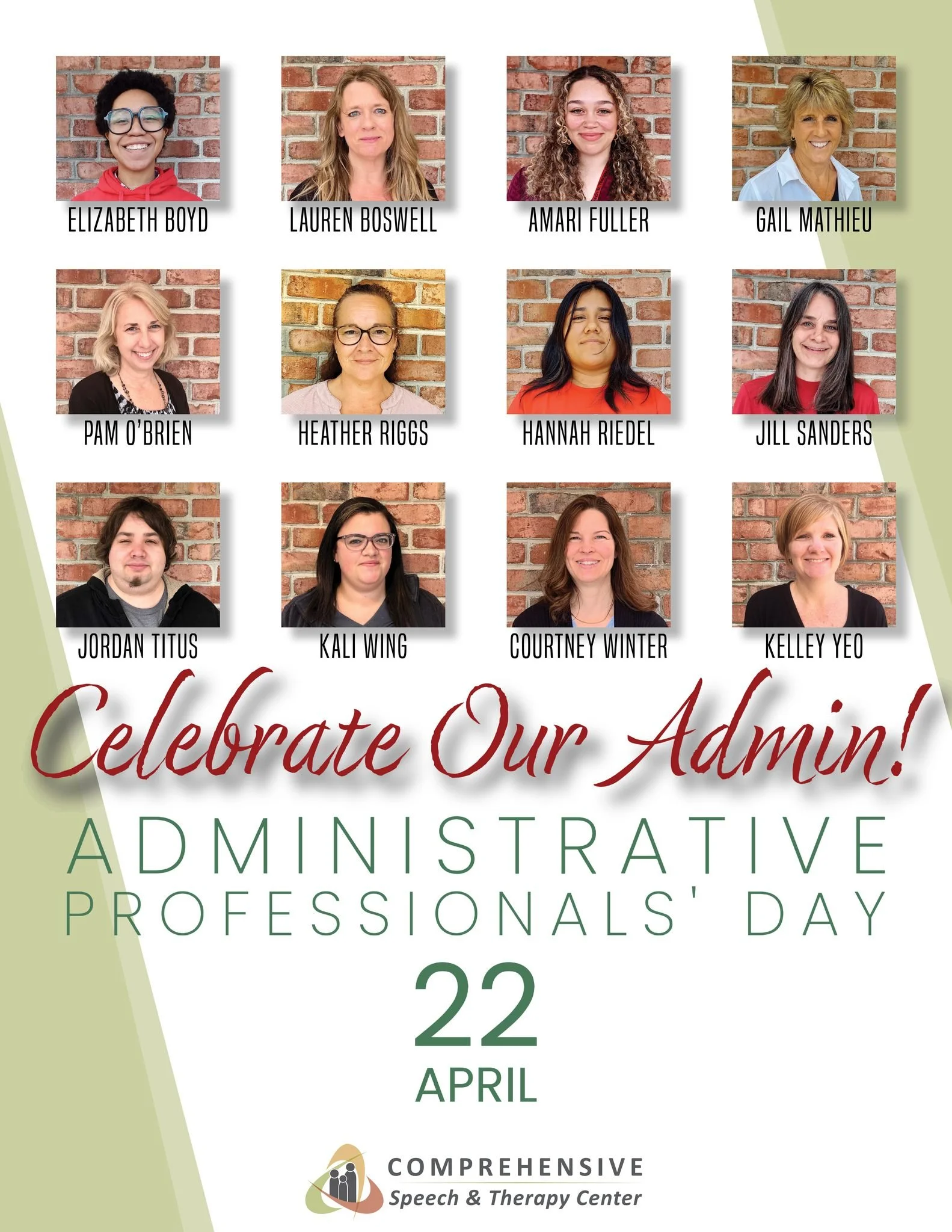 Thank you for everything you do to make our office a success!