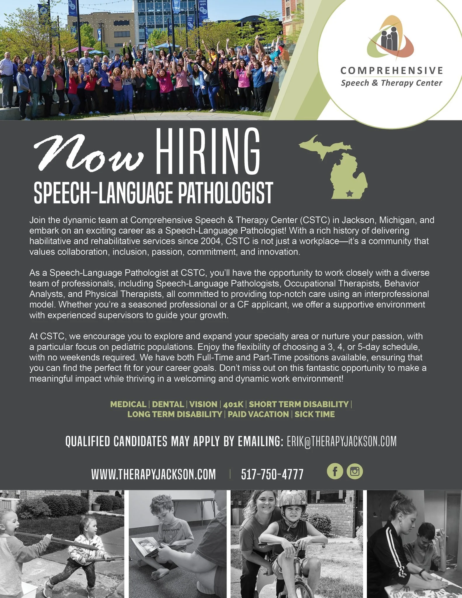 JOIN THE CSTC TEAM! A place where you can grow and make a difference. With more than 20 years of successful operation, we are thriving!