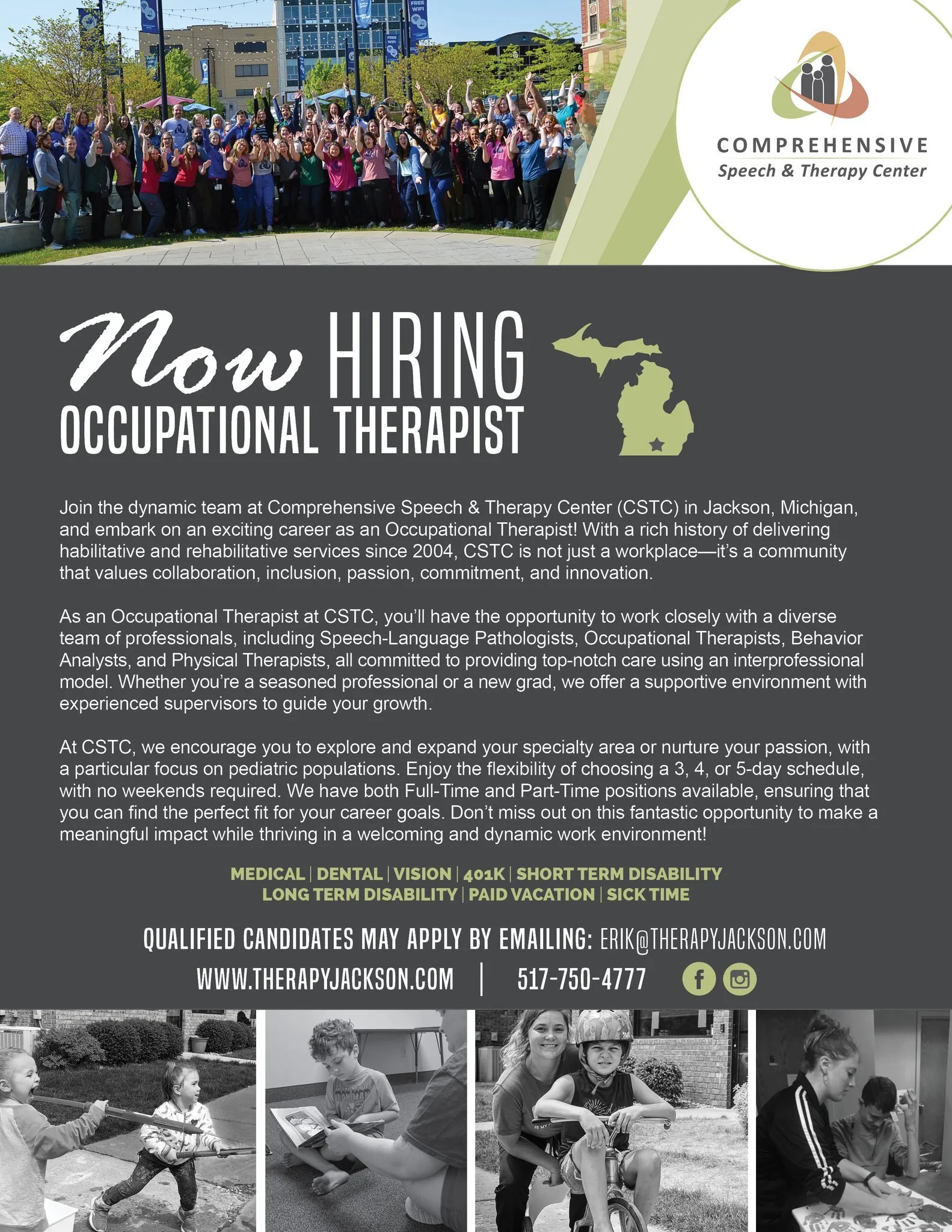 Join Our Team! Build Your Career! Discover why we have been serving Michigan for over 20 years!