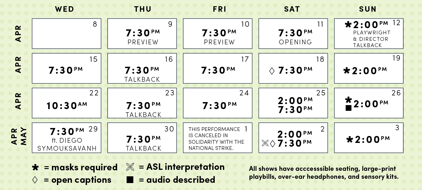 HMONG FUTURES performance calendar