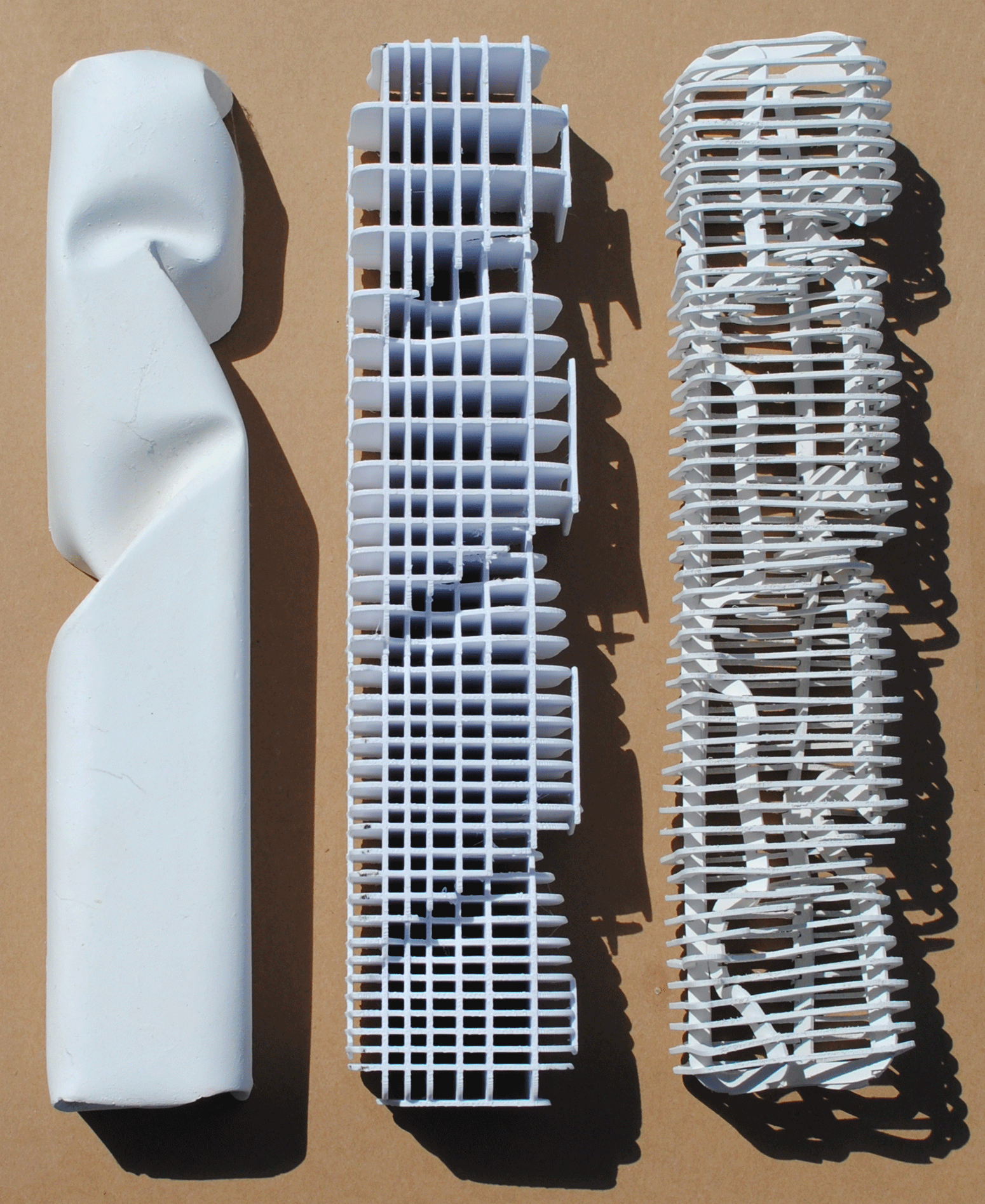Study Model constructed with various techniques and methods