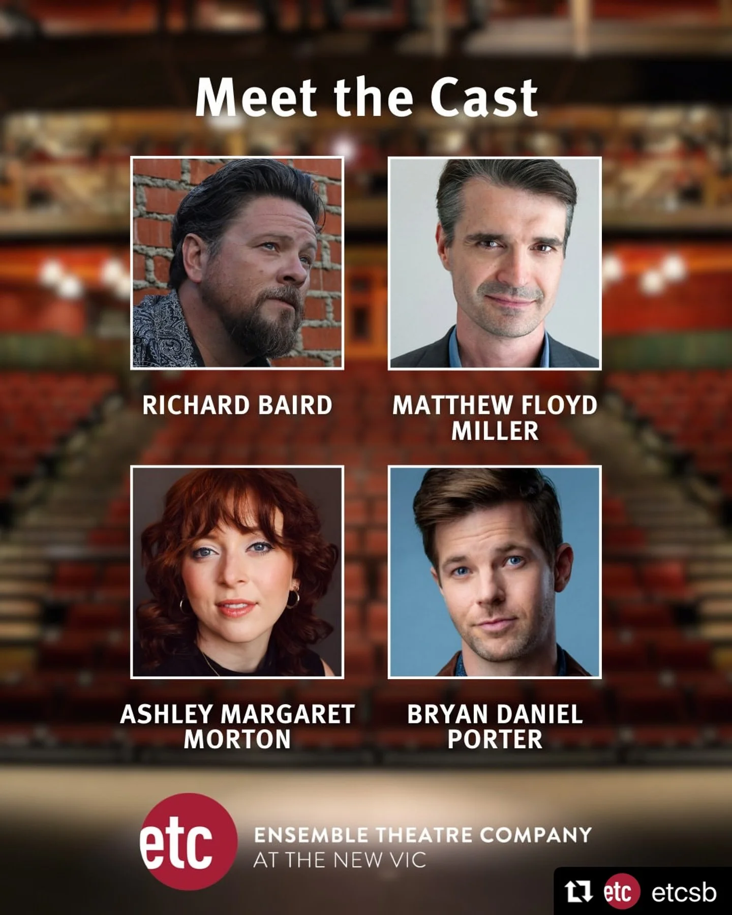 Very excited about this cast of WAR OF THE WORLDS: THE PANIC BROADCAST at Ensemble Theatre Company in Santa Barbara, directed by Jamie Torcellini! Mark your October calendar with the perfect theatre-going experience during the spooky season! @etcsb