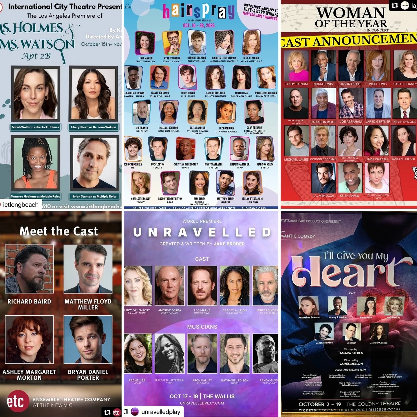 Very proud and honored to say that for one day only, we have 6 casts/productions running in LA made up of 65 actors! We’re so lucky to get to work on such wonderful and exciting projects!
WOMAN OF THE YEAR, a one-night only benefit concert pre
