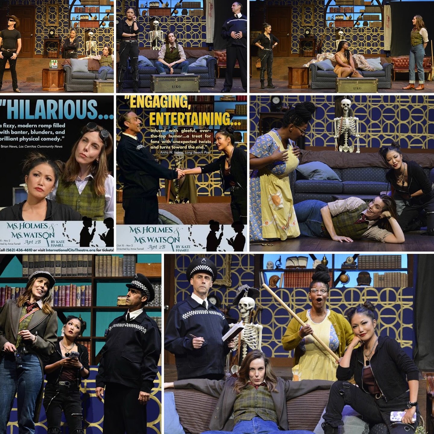 Wishing a very happy closing weekend to this HILARIOUS cast of MS. HOLMES &amp; MS. WATSON - APT. 2B, a cast and show that bring all the excitement of a World Series Game 7! @ictlongbeach 
.
.
.
#michaeldonovancasting #theatrecasting #latheatre #lath