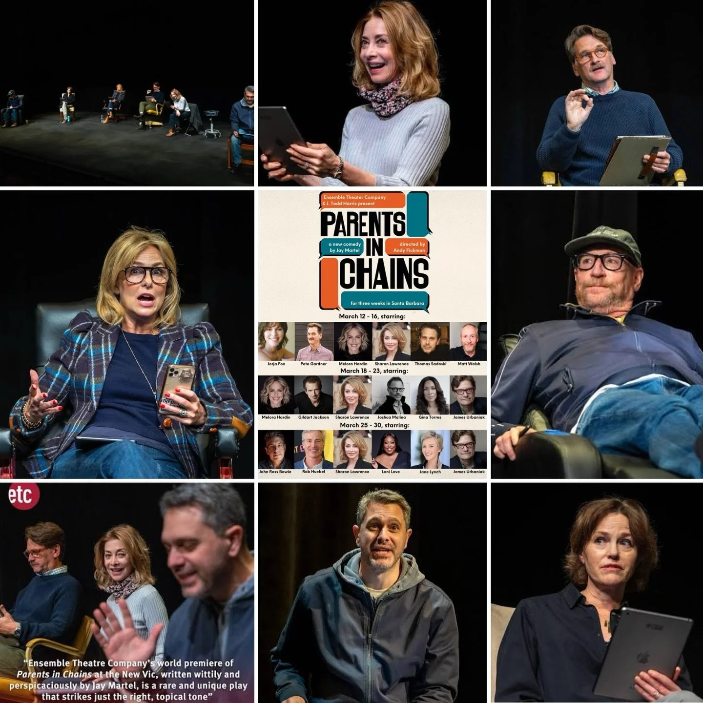 As we are diving more fully into 2026 work, we wanted to continue to share some 2025 casting highlights&hellip;which simply MUST include THIS rotating 3-week powerhouse cast of PARENTS IN CHAINS at Ensemble Theatre Company in Santa Barbara, written b