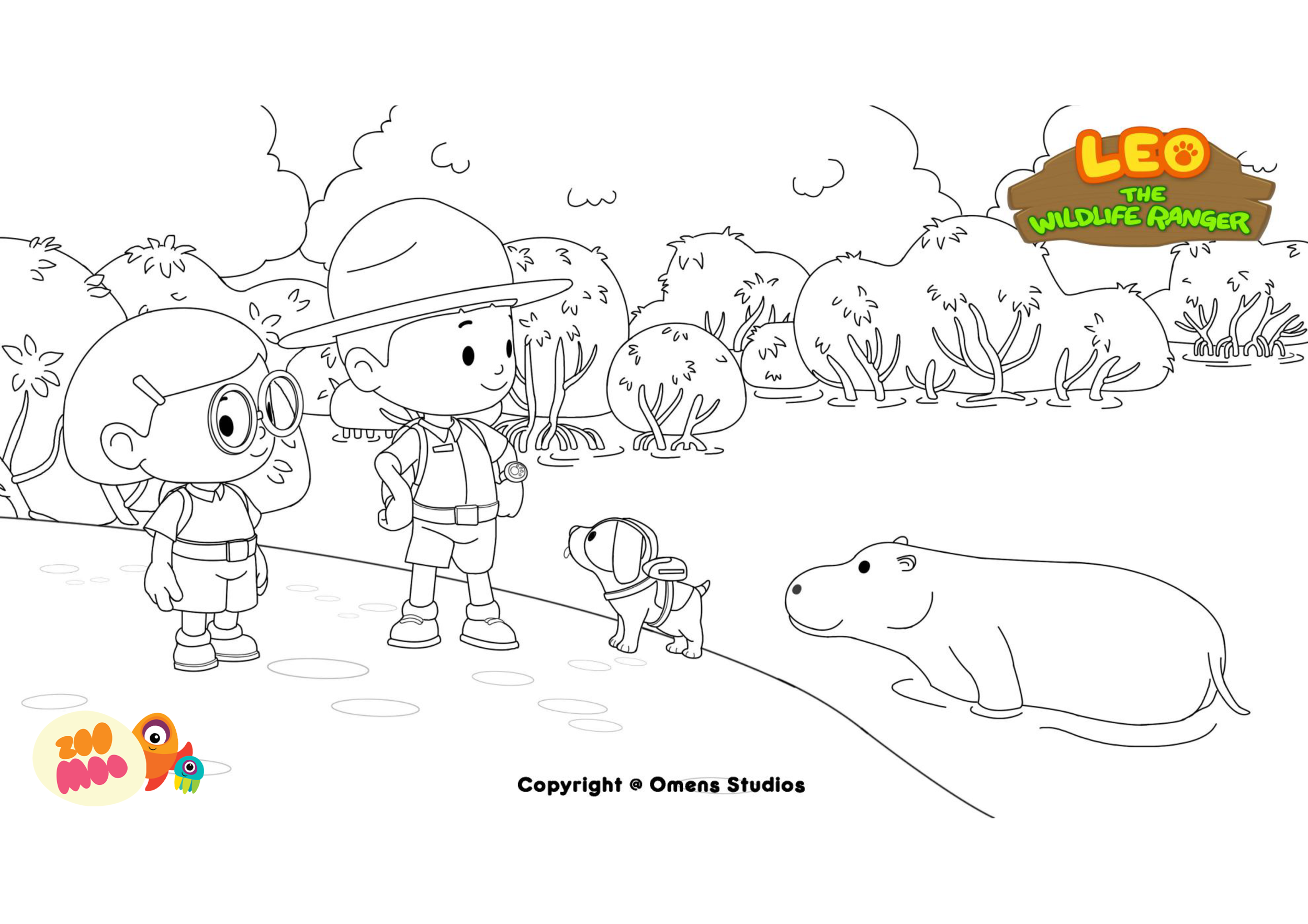 Leo The Wildlife Ranger Coloring Pages