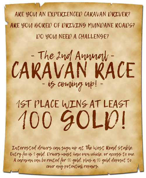 2nd Annual Caravan Race! — Of Metal And Magic