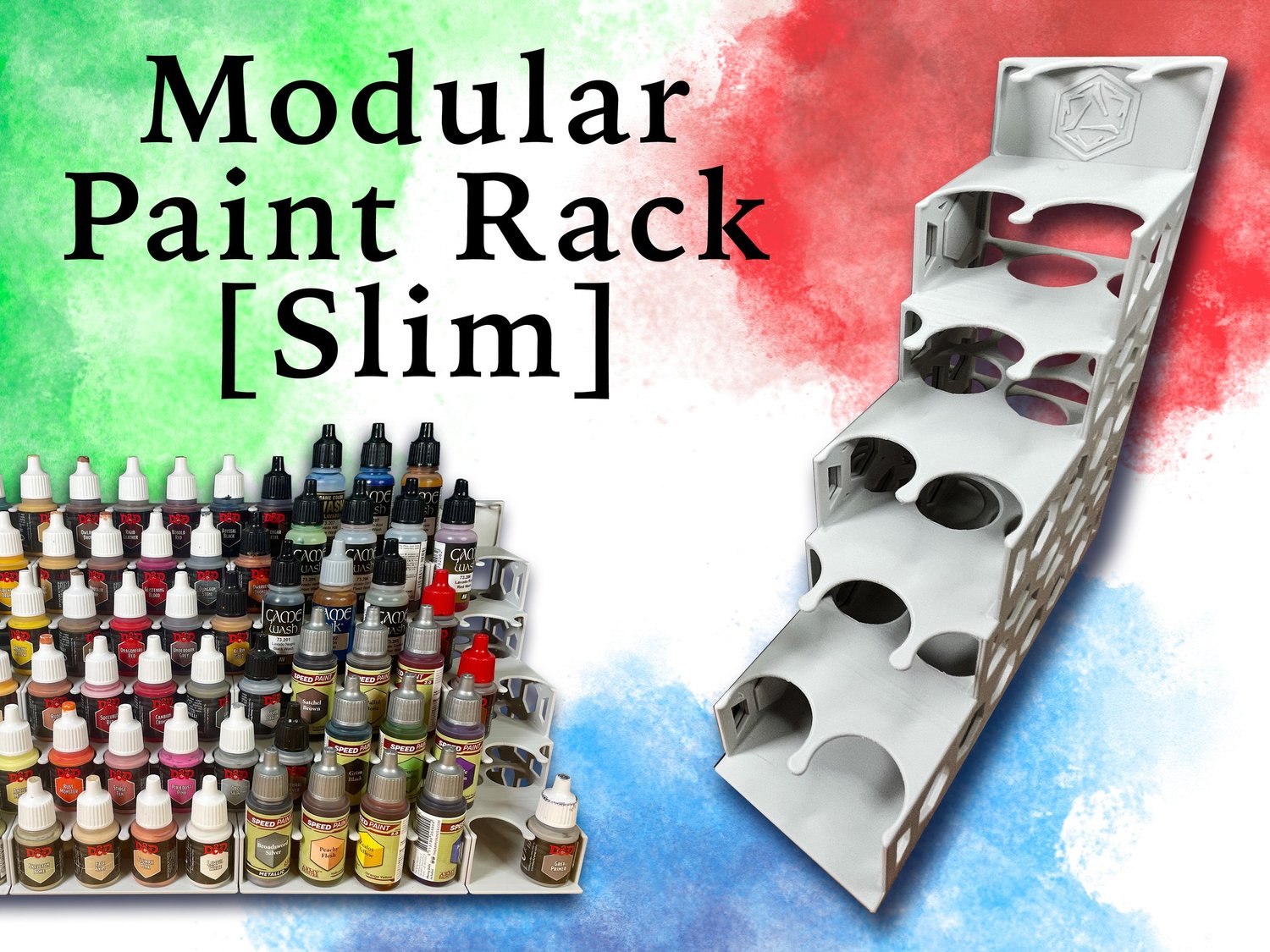 Free 3D Models - Modular Paint Rack — Of Metal And Magic